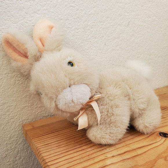 8" VINTAGE PRAIRIE MARKETING BABY BROWN BUNNY RABBIT STUFFED ANIMAL PLUSH TOY - Picture 1 of 9